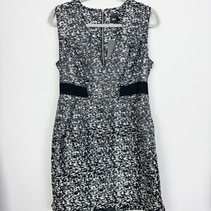 ASOS | NEW Silver & Black Cutout Back V-Neck Mini Dress Women’s Size 12